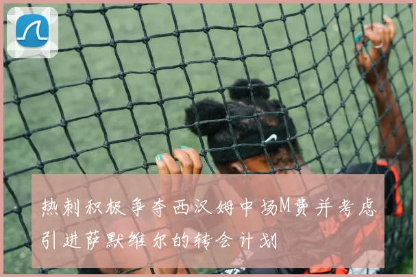 热刺积极争夺西汉姆中场M费并考虑引进萨默维尔的转会计划